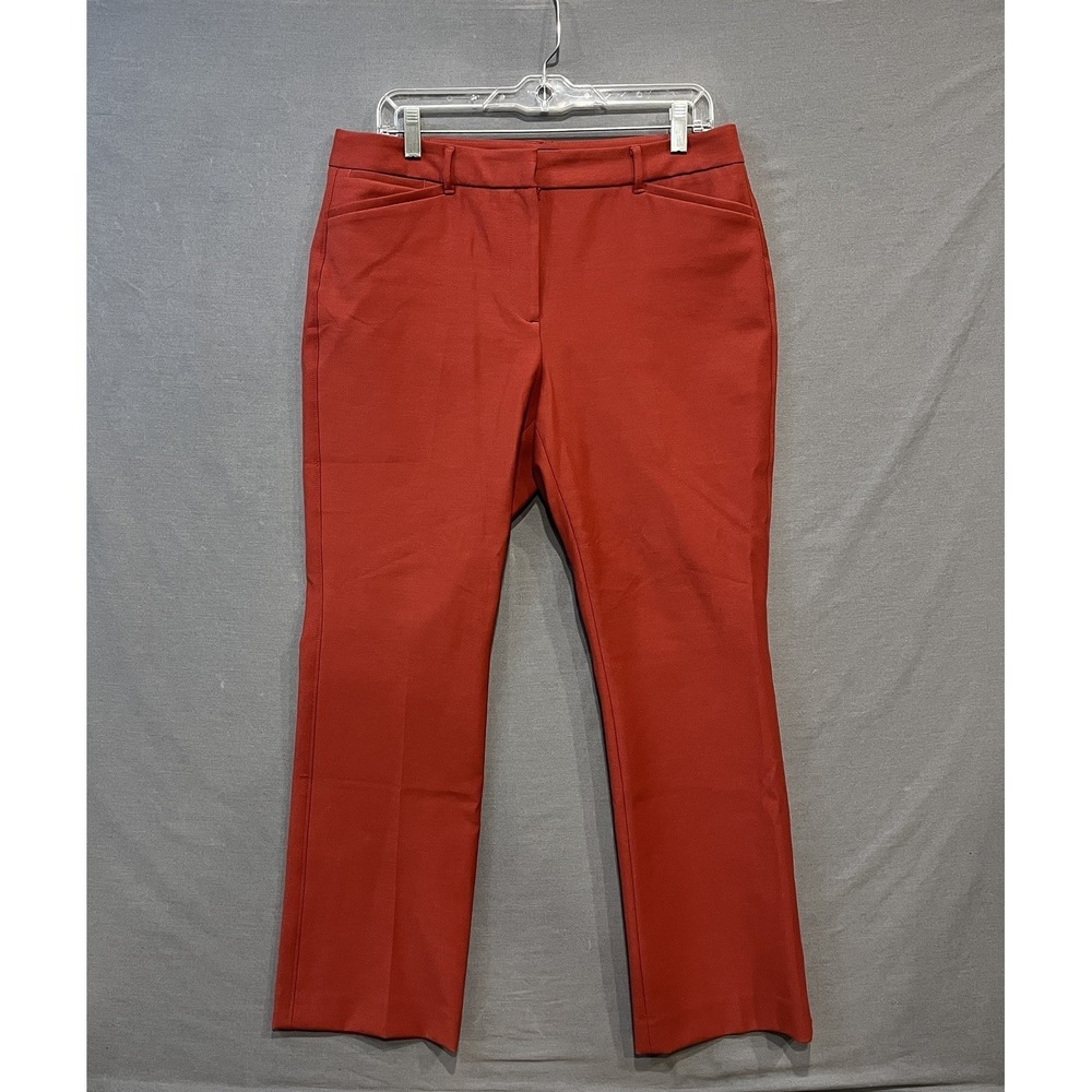 White House Black Market Slim Fit‎ Pants Women's 10S Burnt Orange Dress Slacks